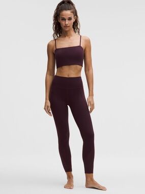 Lululemon Women’s  Seamless Yoga  Crop Tank - Deep Plum